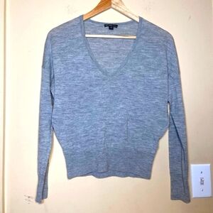 Cashmere long sleeve James Perse Gray V-Neck Sweater